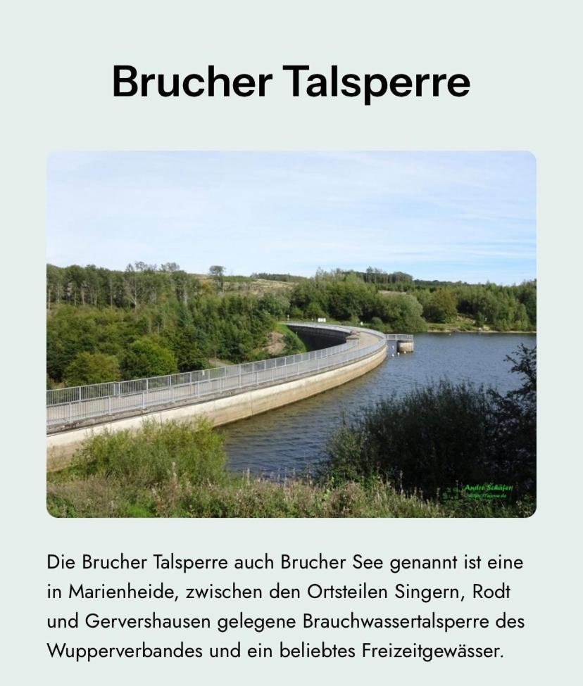 Bruchersee-Gummersbach Nord Marienheide Ngoại thất bức ảnh